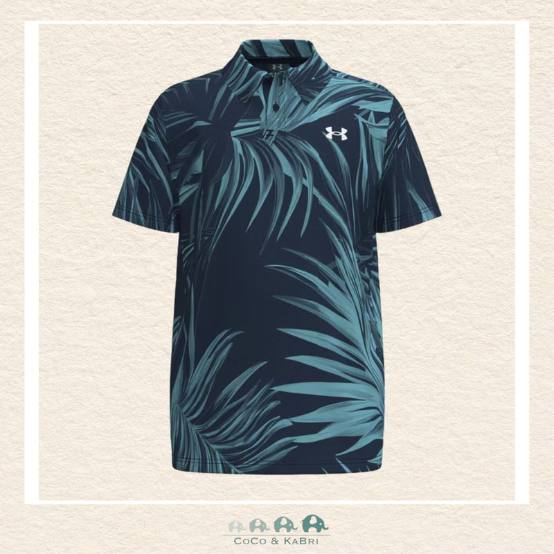 Under Armour Matchplay Printed Youth Boys' Polo - Midnight Navy, CoCo & KaBri Children's Boutique