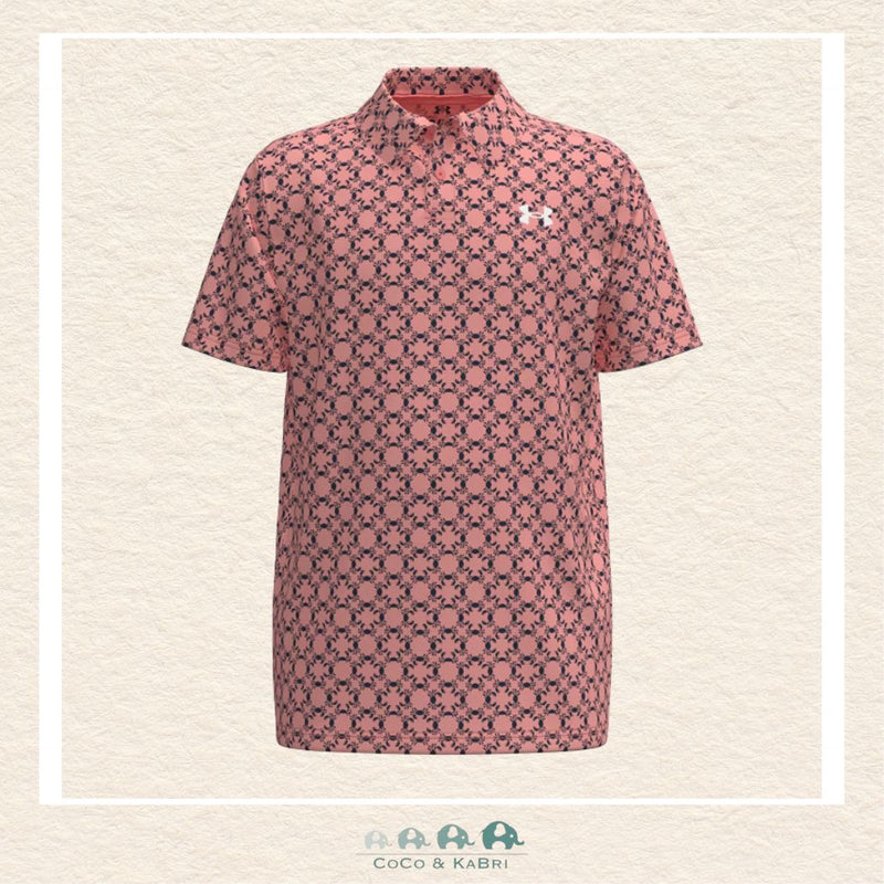 Under Armour Matchplay Printed Youth Boys' Polo - Posh Pink, CoCo & KaBri Children's Boutique