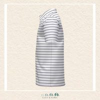 Side profile of the boys' Matchplay Stripe polo demonstrating the flexible fit and the moisture-wicking, quick-dry material perfect for school or the golf course | Canada
