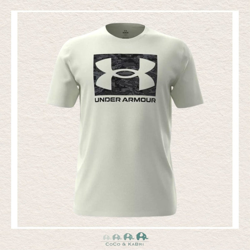 Under Armour: Men's ABC Camo Boxed Logo Short Sleeve - Stone, CoCo & KaBri Children's Boutique