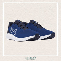 Under Armour: Men's Charged Pursuit 3 Big Logo Running Shoes Tech Blue (S2 - 140), CoCo & KaBri Children's Boutique