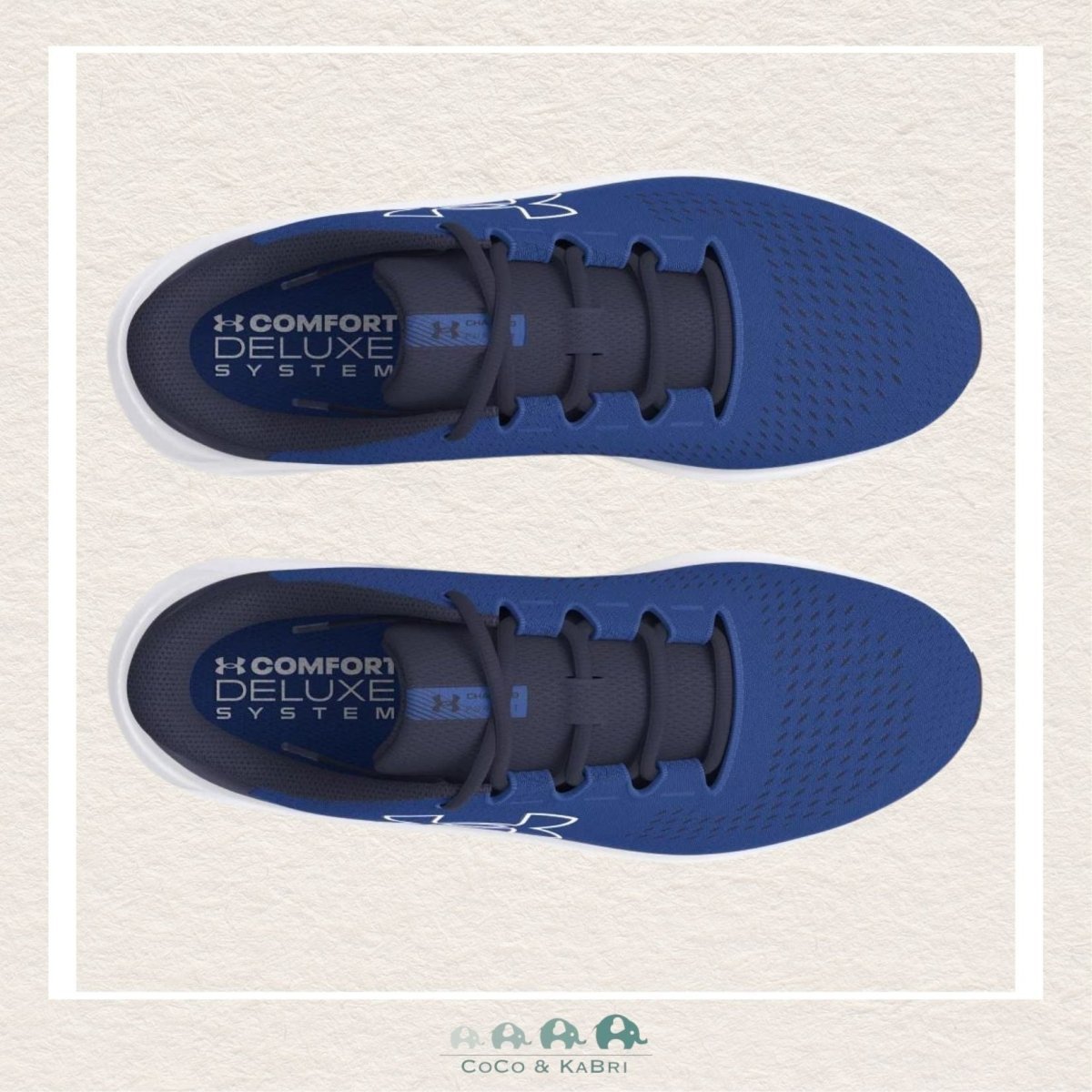Under Armour: Men's Charged Pursuit 3 Big Logo Running Shoes Tech Blue (S2 - 140), CoCo & KaBri Children's Boutique