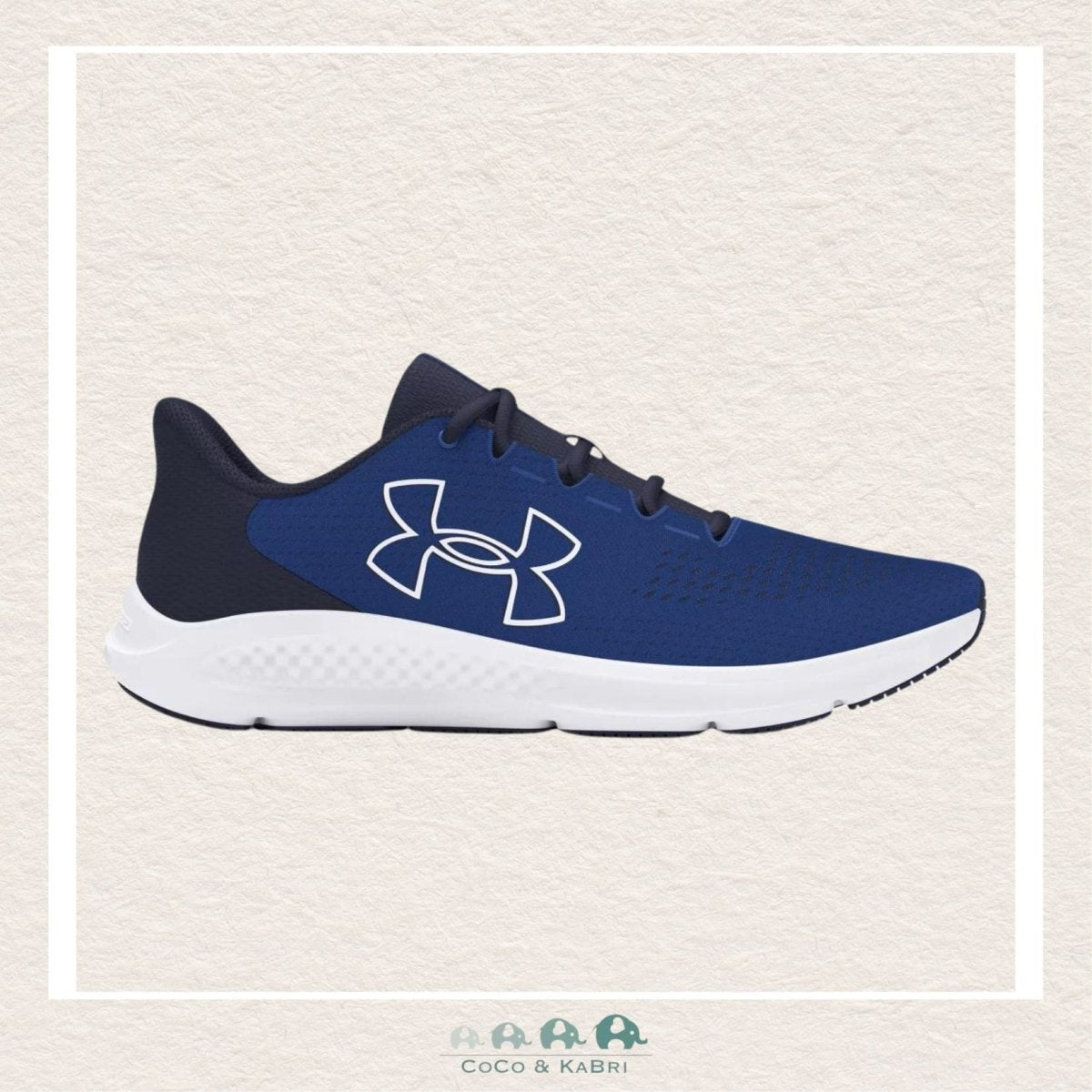 Under Armour: Men's Charged Pursuit 3 Big Logo Running Shoes Tech Blue (S2 - 140), CoCo & KaBri Children's Boutique