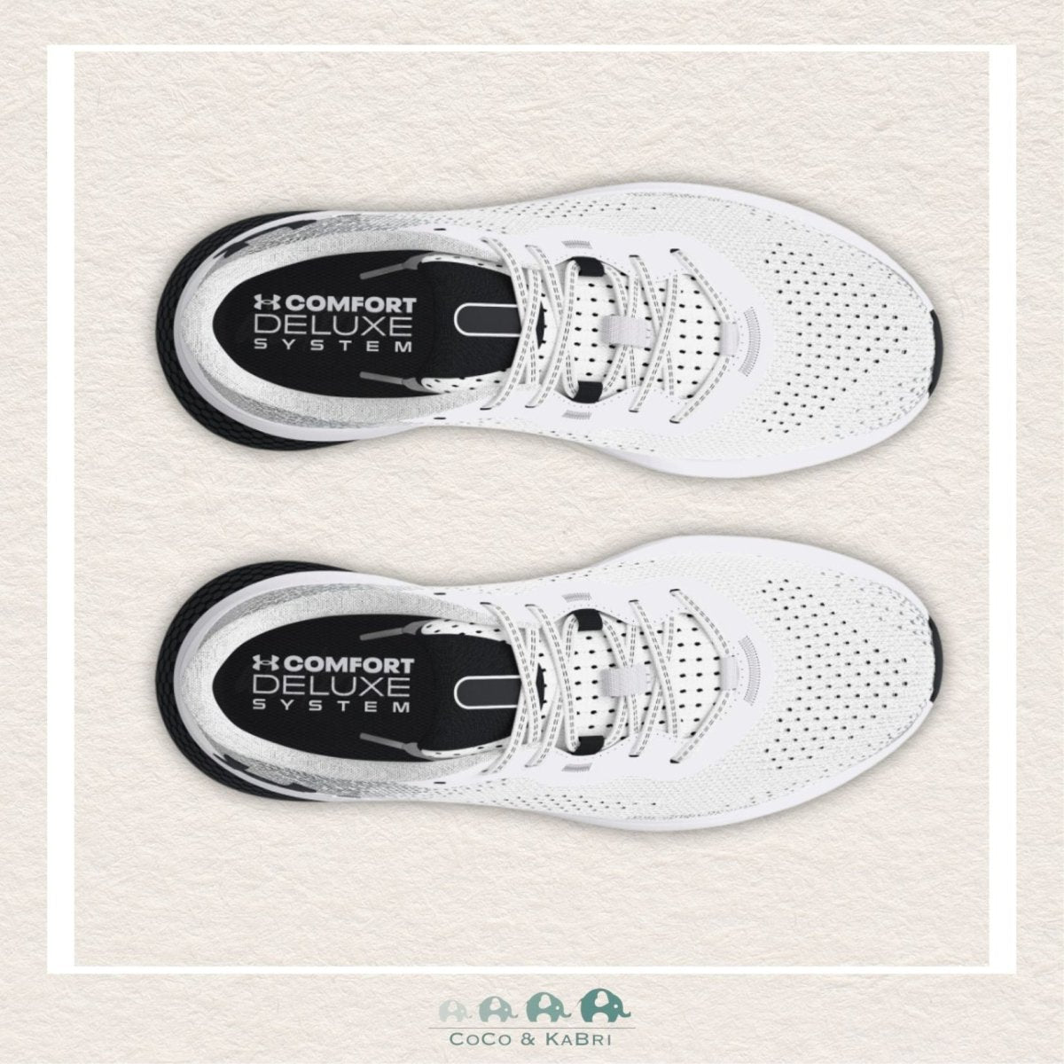 Under Armour Men's HOVR™ Turbulence 2 Running Shoes White/Black (NT - 138), CoCo & KaBri Children's Boutique