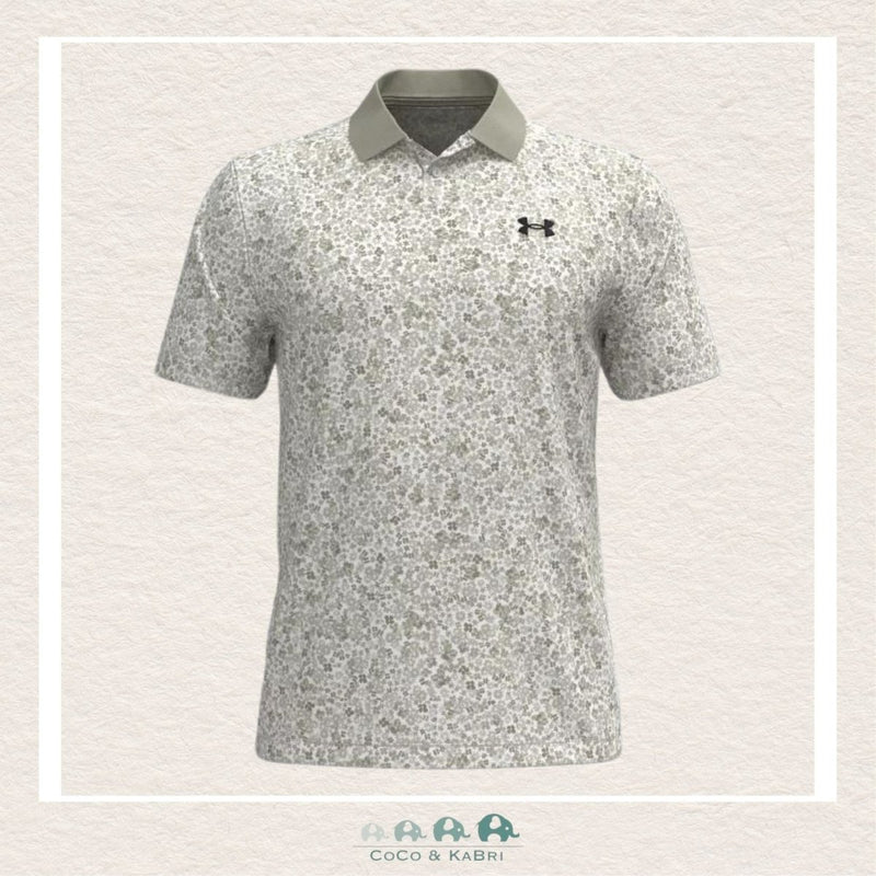 Under Armour: Men's Matchplay Printed Polo - Khaki, CoCo & KaBri Children's Boutique