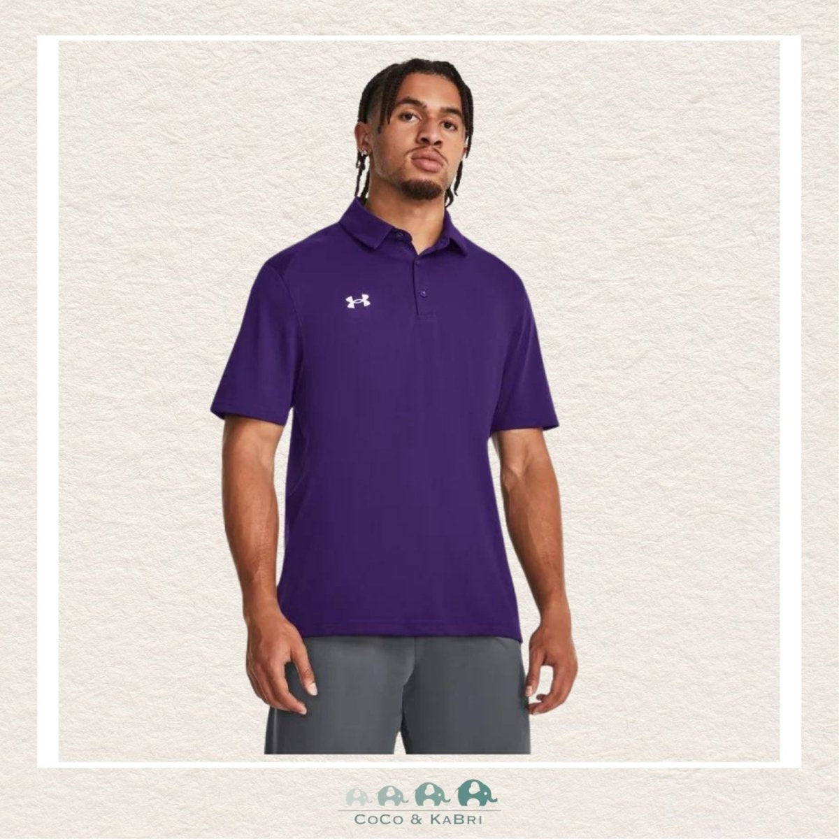Under Armour: Men's Tech™ Team Polo - Purple, CoCo & KaBri Children's Boutique