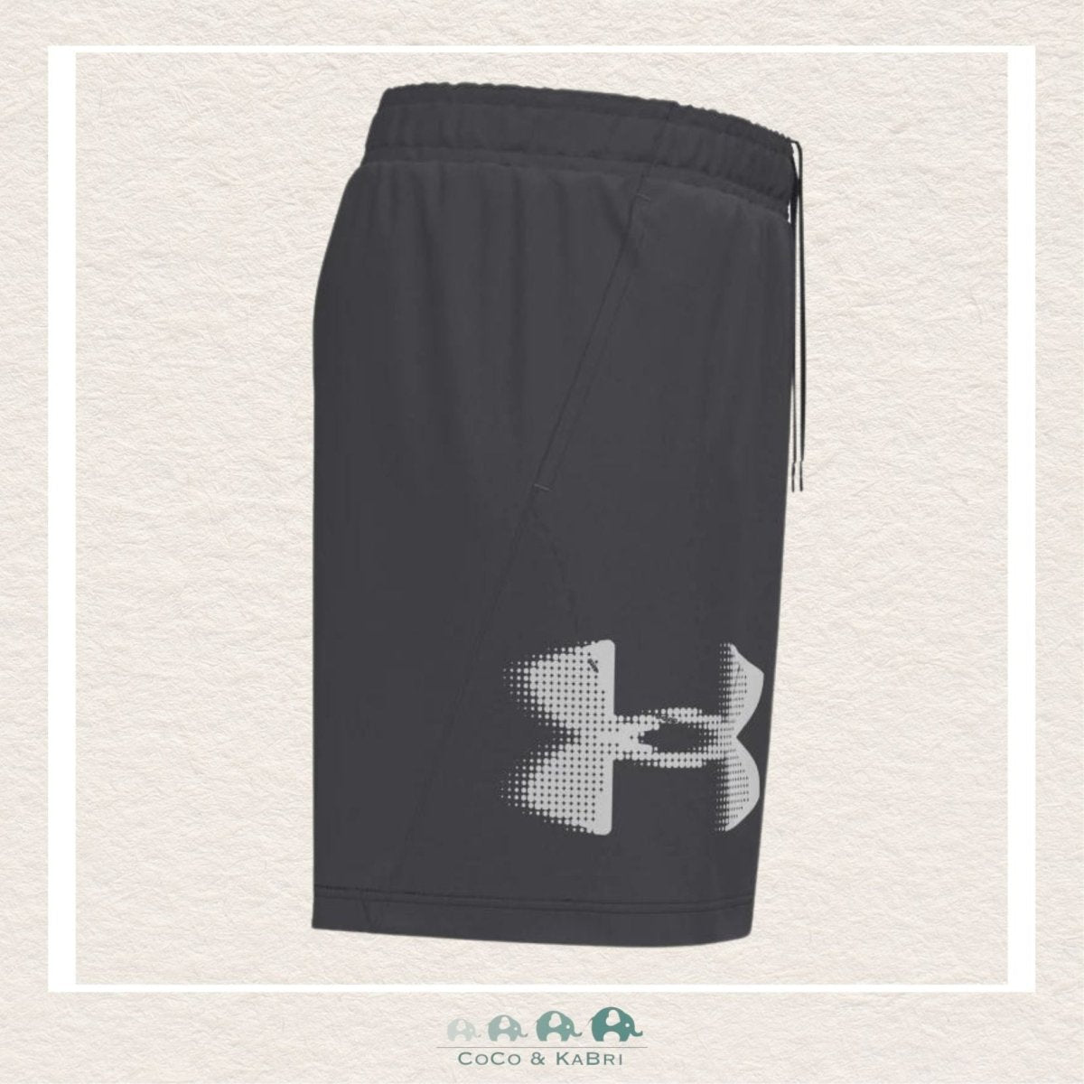 Under Armour: Men's Tech Woven Graphic Shorts - Castlerock Gray, CoCo & KaBri Children's Boutique