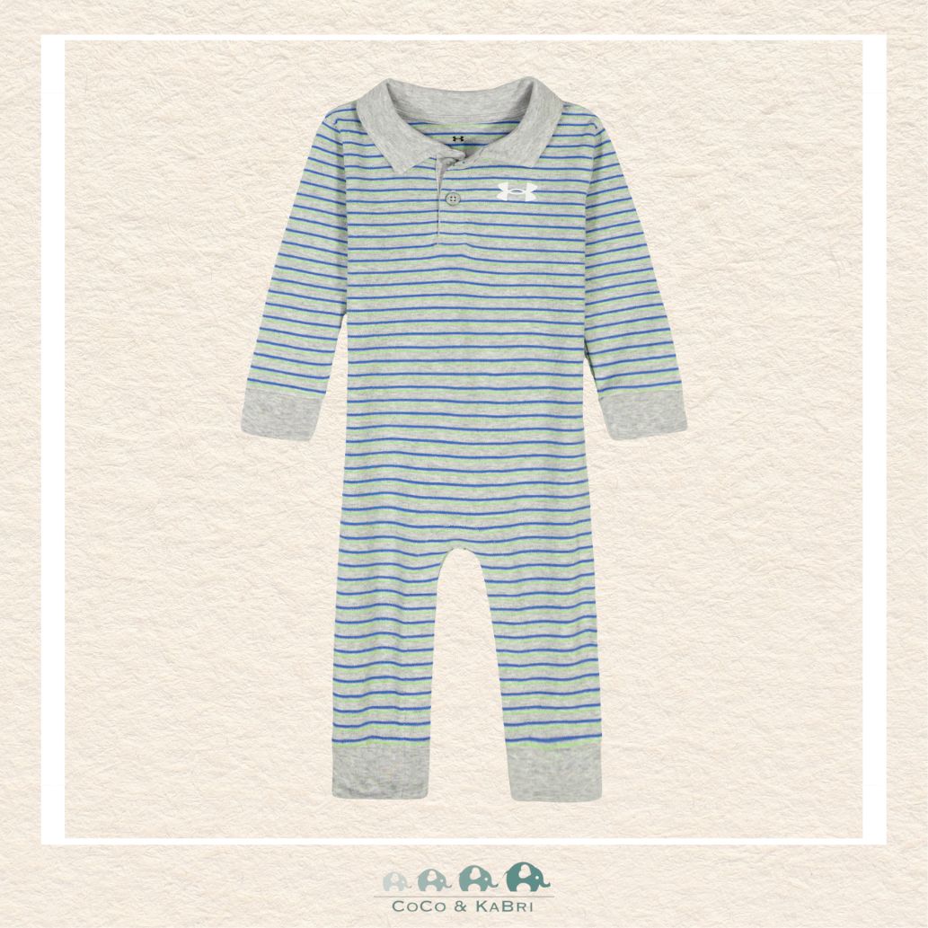 Under Armour Newborn Boys: Stripe Polo Coverall, CoCo & KaBri Children's Boutique