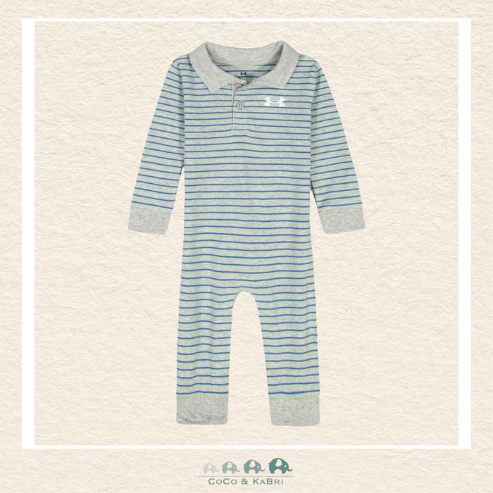 Under Armour Newborn Boys: Stripe Polo Coverall, CoCo & KaBri Children's Boutique