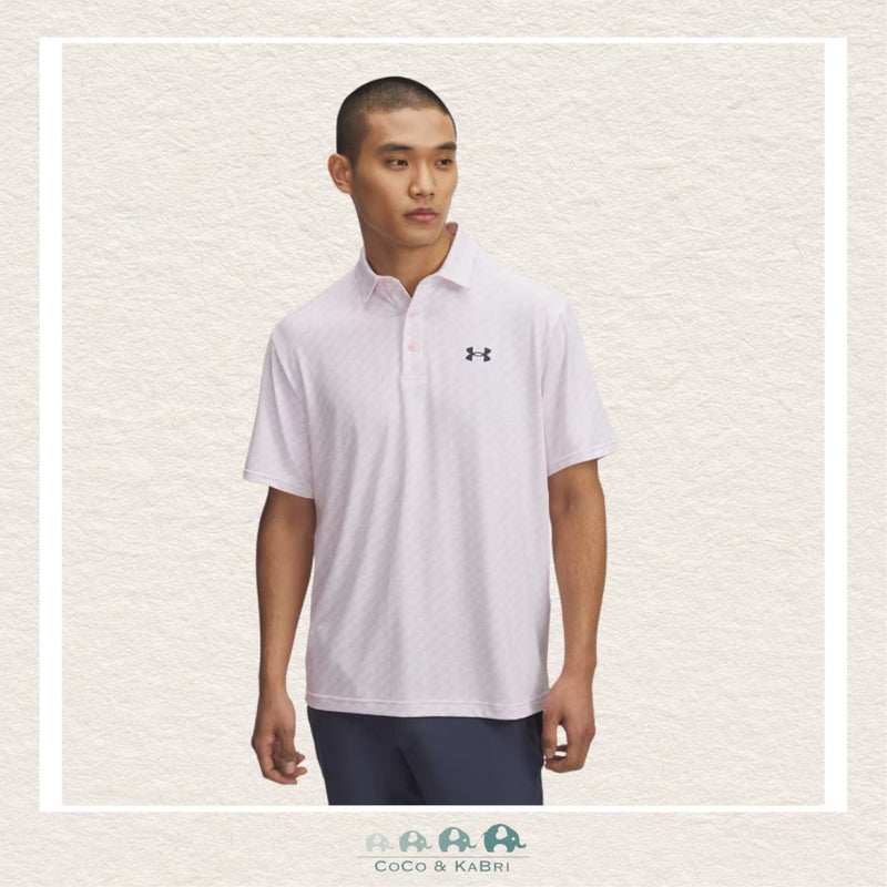 Under Armour Playoff 3.0 Printed Men's Polo White/Pink, CoCo & KaBri Children's Boutique