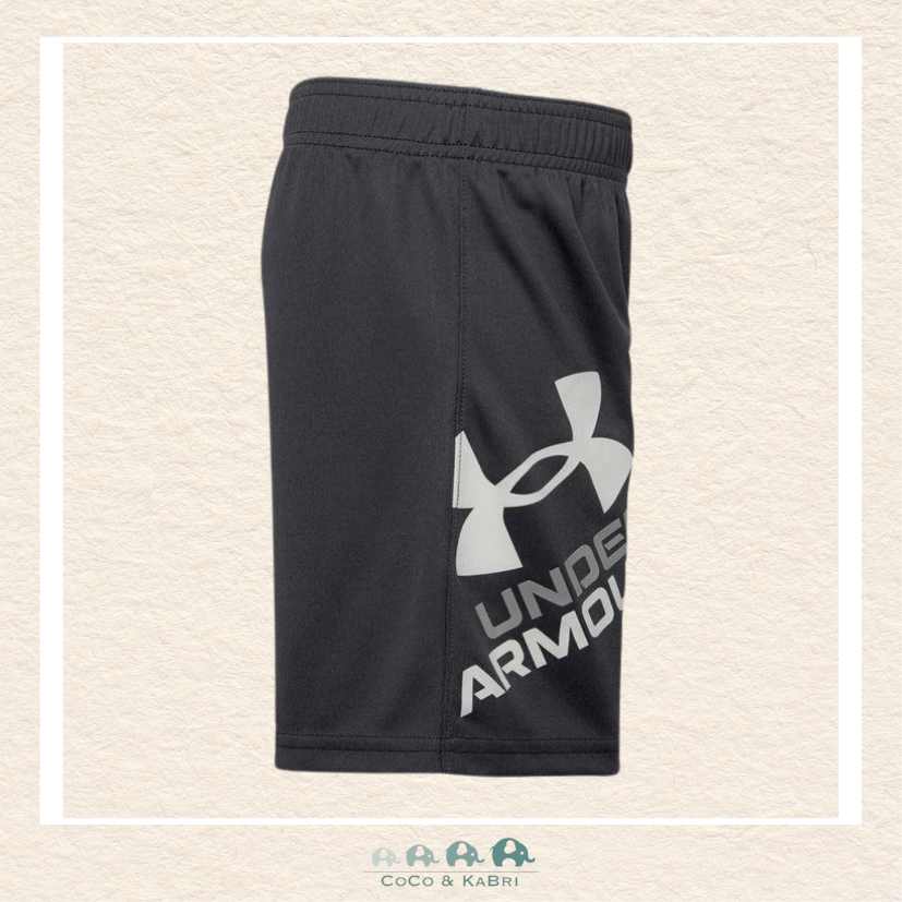 Under Armour: Prototype Logo Shorts - Pitch Gray, CoCo & KaBri Children's Boutique