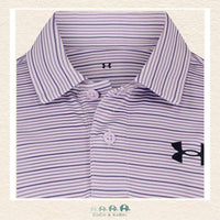 Under Armour: Purple Crest Polo Shirt, CoCo & KaBri Children's Boutique, Brooks Alberta Canada