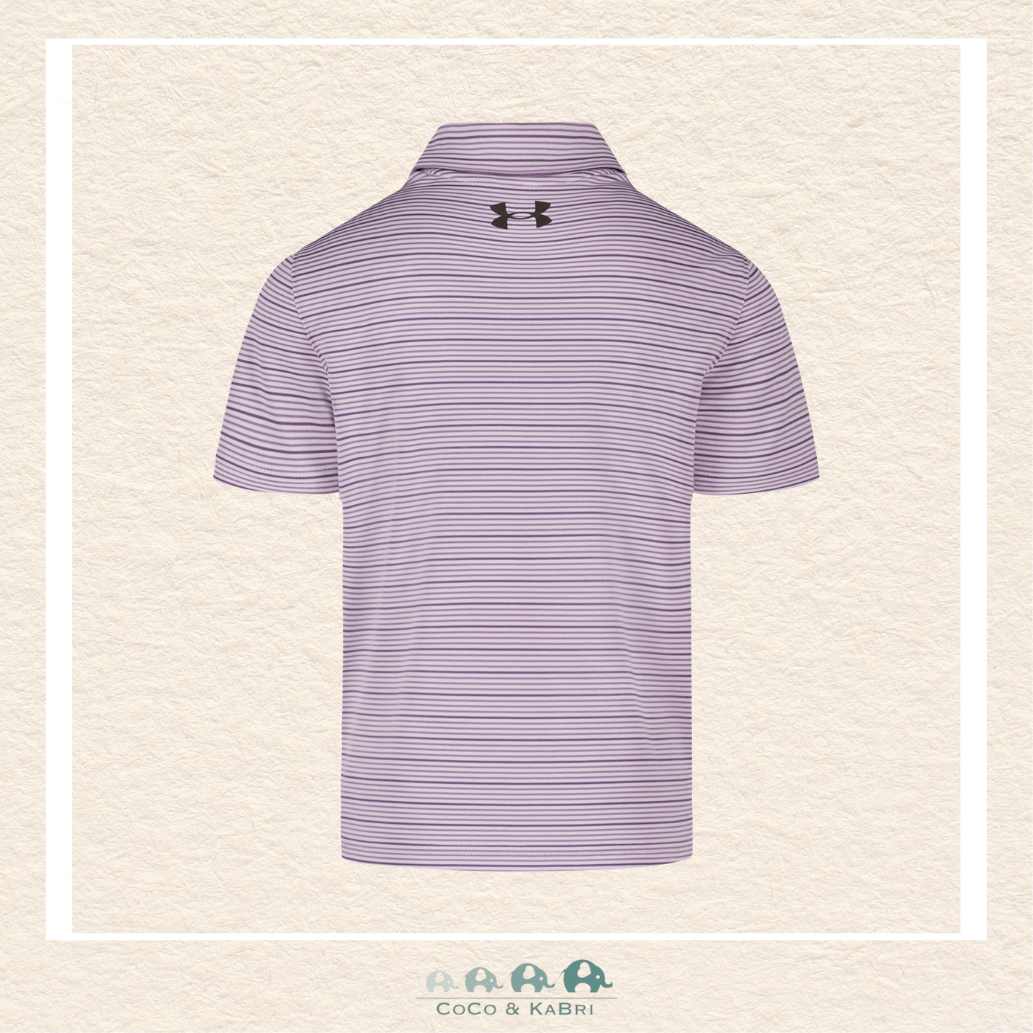 Under Armour: Purple Crest Polo Shirt, CoCo & KaBri Children's Boutique, Brooks Alberta Canada