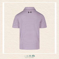 Under Armour: Purple Crest Polo Shirt, CoCo & KaBri Children's Boutique, Brooks Alberta Canada