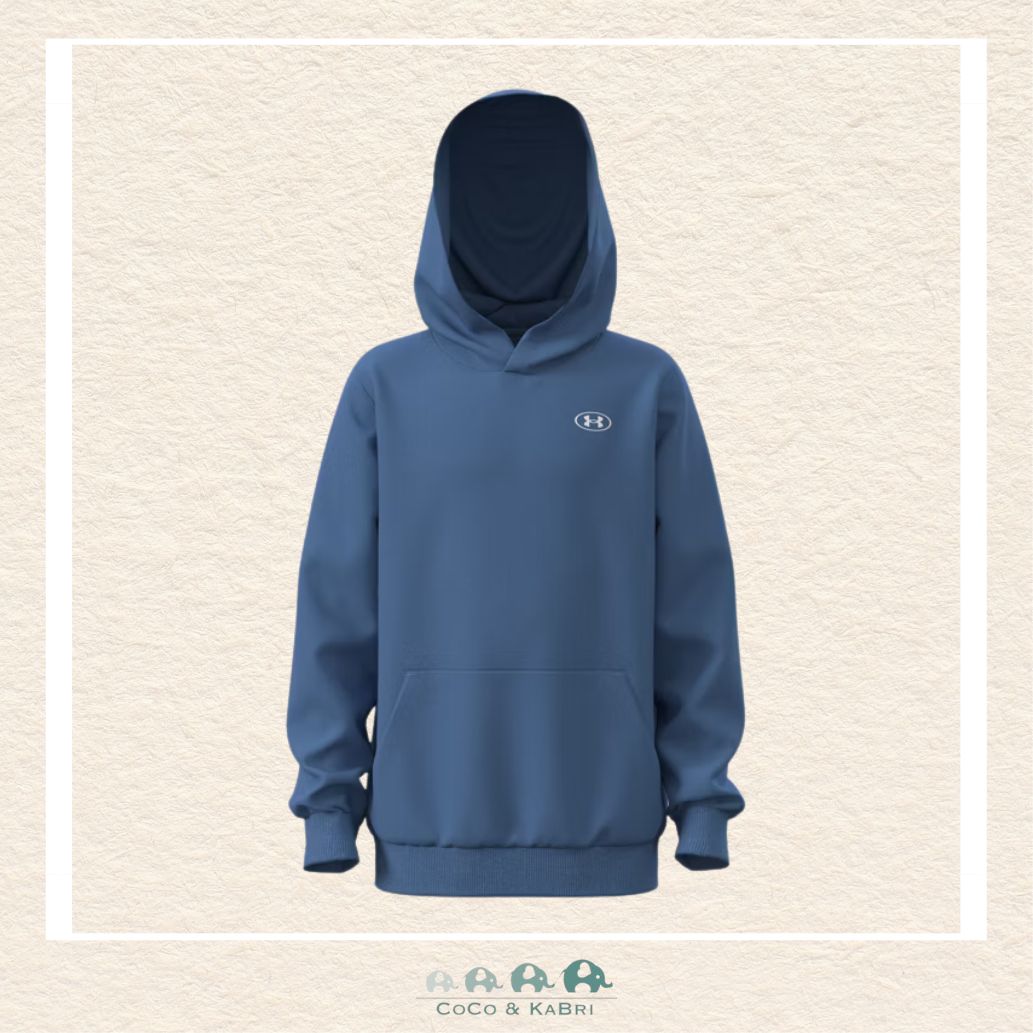 Under Armour Rival Fleece Boys' Hoodie - Aegean Blue, CoCo & KaBri Children's Boutique, Brooks Alberta Canada