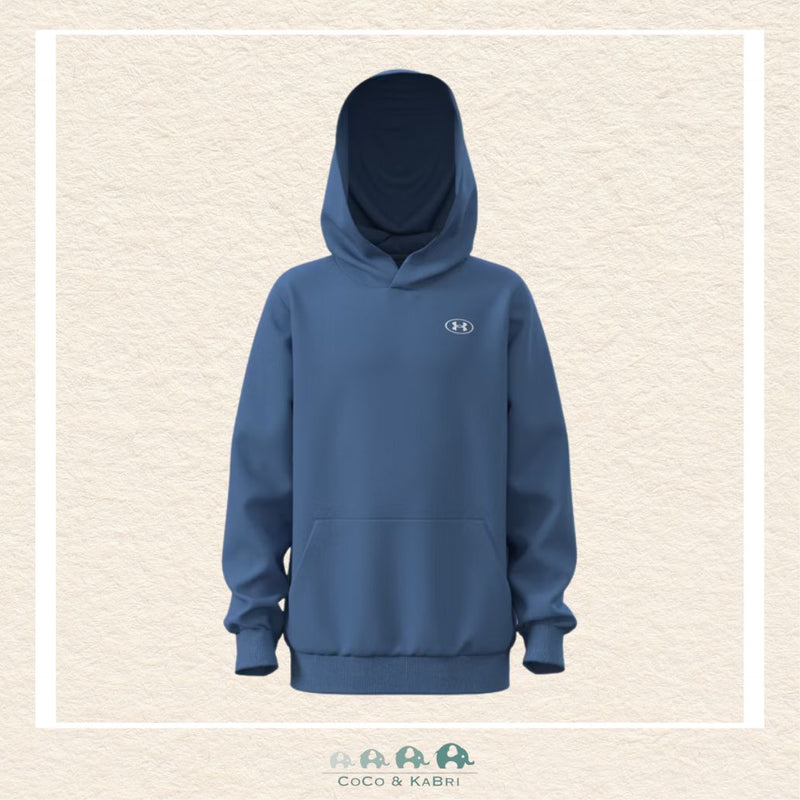 Under Armour Rival Fleece Boys' Hoodie - Aegean Blue, CoCo & KaBri Children's Boutique, Brooks Alberta Canada
