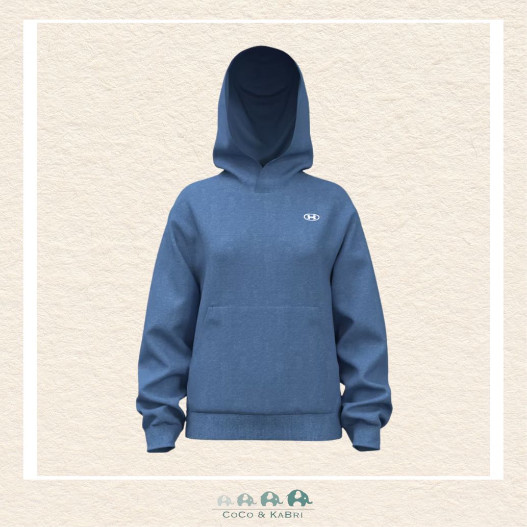 Under Armour Rival Fleece Youth Girls' Hoodie - Aegean Blue, CoCo & KaBri Children's Boutique, Brooks Alberta Canada