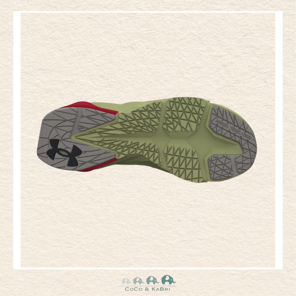 Bottom view of the Scramjet 7 showing the full-length rubber outsole with specialized flex grooves and traction pods for superior grip on gym floors and pavement | Canada