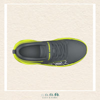 Under Armour Surge 5 AC Boys' Pre-School Running Shoes Gray/Green (M4), CoCo & KaBri Children's Boutique, Brooks Alberta Canada