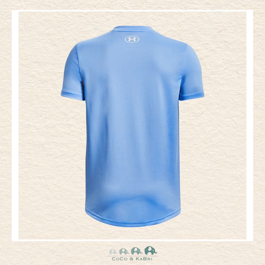 Under Armour: Tech Team Youth Boys' Short Sleeve Carolina Blue, CoCo & KaBri Children's Boutique, Brooks Alberta Canada