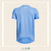 Under Armour: Tech Team Youth Boys' Short Sleeve Carolina Blue, CoCo & KaBri Children's Boutique, Brooks Alberta Canada