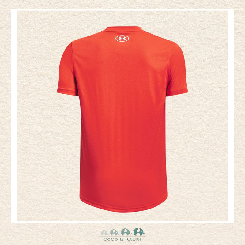 Under Armour: Tech Team Youth Boys' Short Sleeve - Dark Orange, CoCo & KaBri Children's Boutique, Brooks Alberta Canada