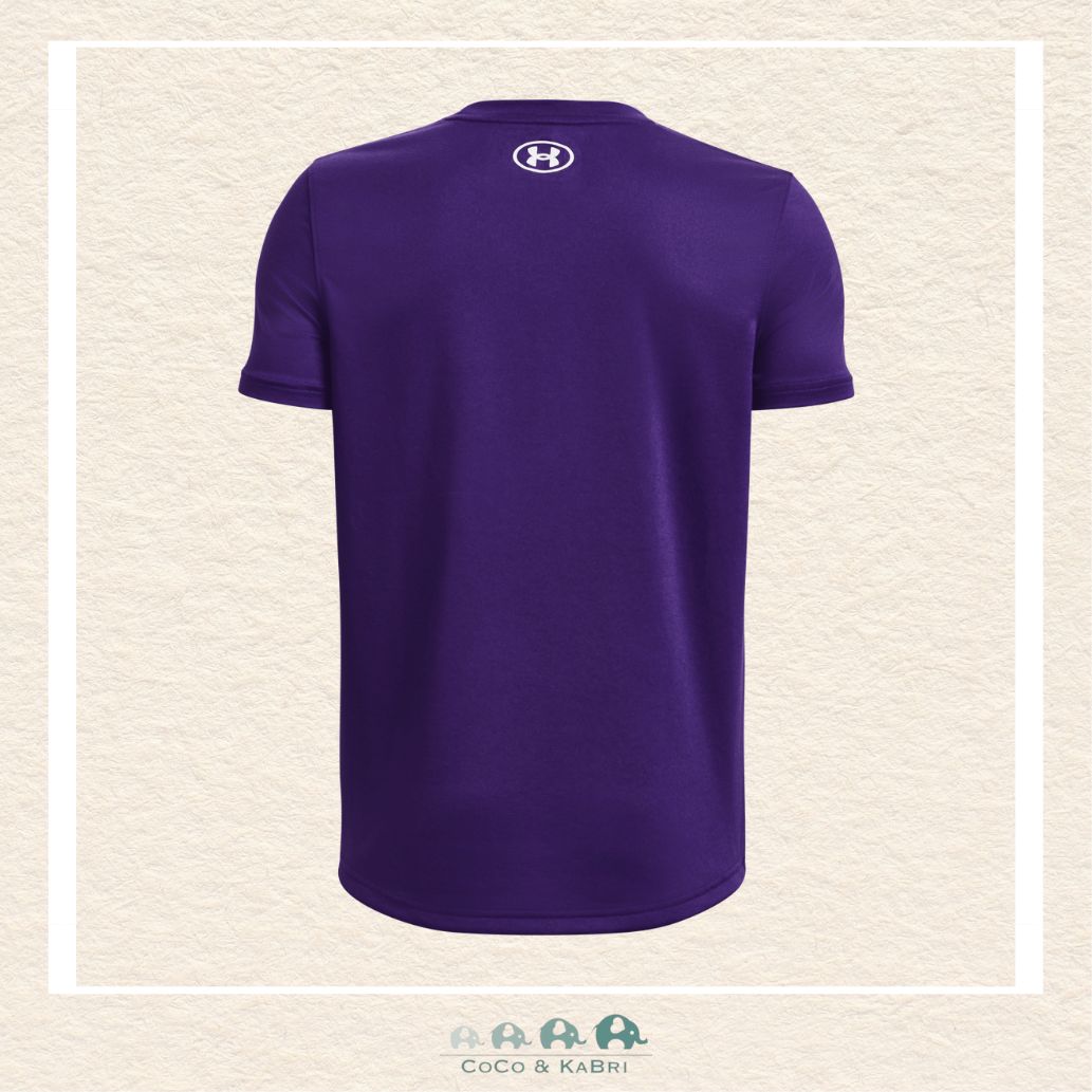 Under Armour: Tech Team Youth Boys' Short Sleeve -Purple, CoCo & KaBri Children's Boutique, Brooks Alberta Canada