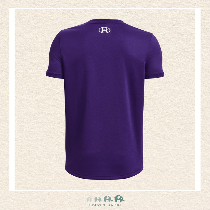 Under Armour: Tech Team Youth Boys' Short Sleeve -Purple, CoCo & KaBri Children's Boutique, Brooks Alberta Canada