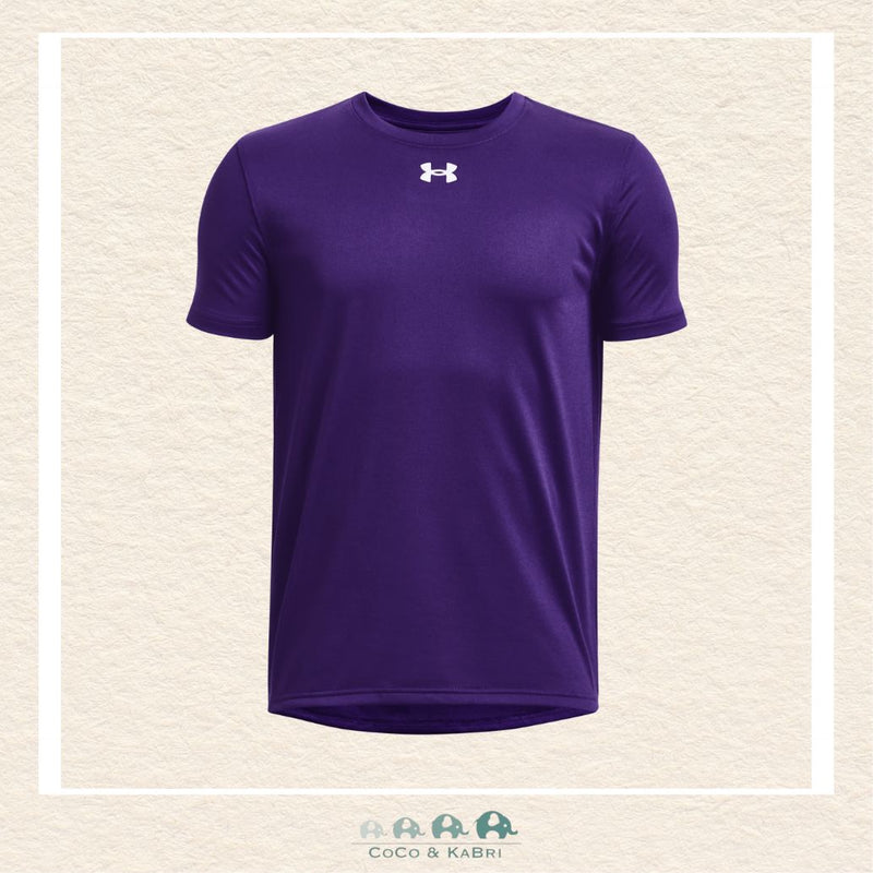 Under Armour: Tech Team Youth Boys' Short Sleeve -Purple, CoCo & KaBri Children's Boutique, Brooks Alberta Canada
