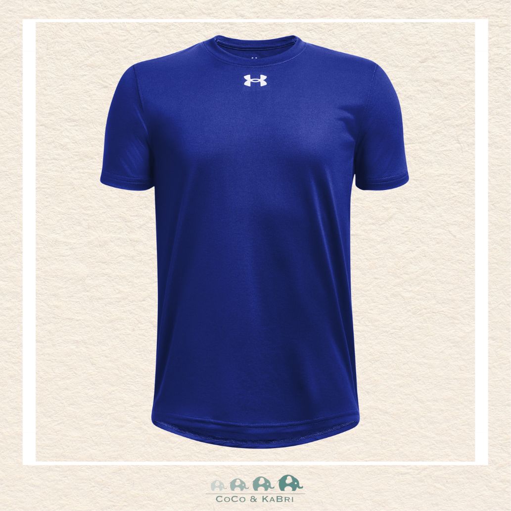 Under Armour: Tech Team Youth Boys' Short Sleeve - Royal, CoCo & KaBri Children's Boutique, Brooks Alberta Canada