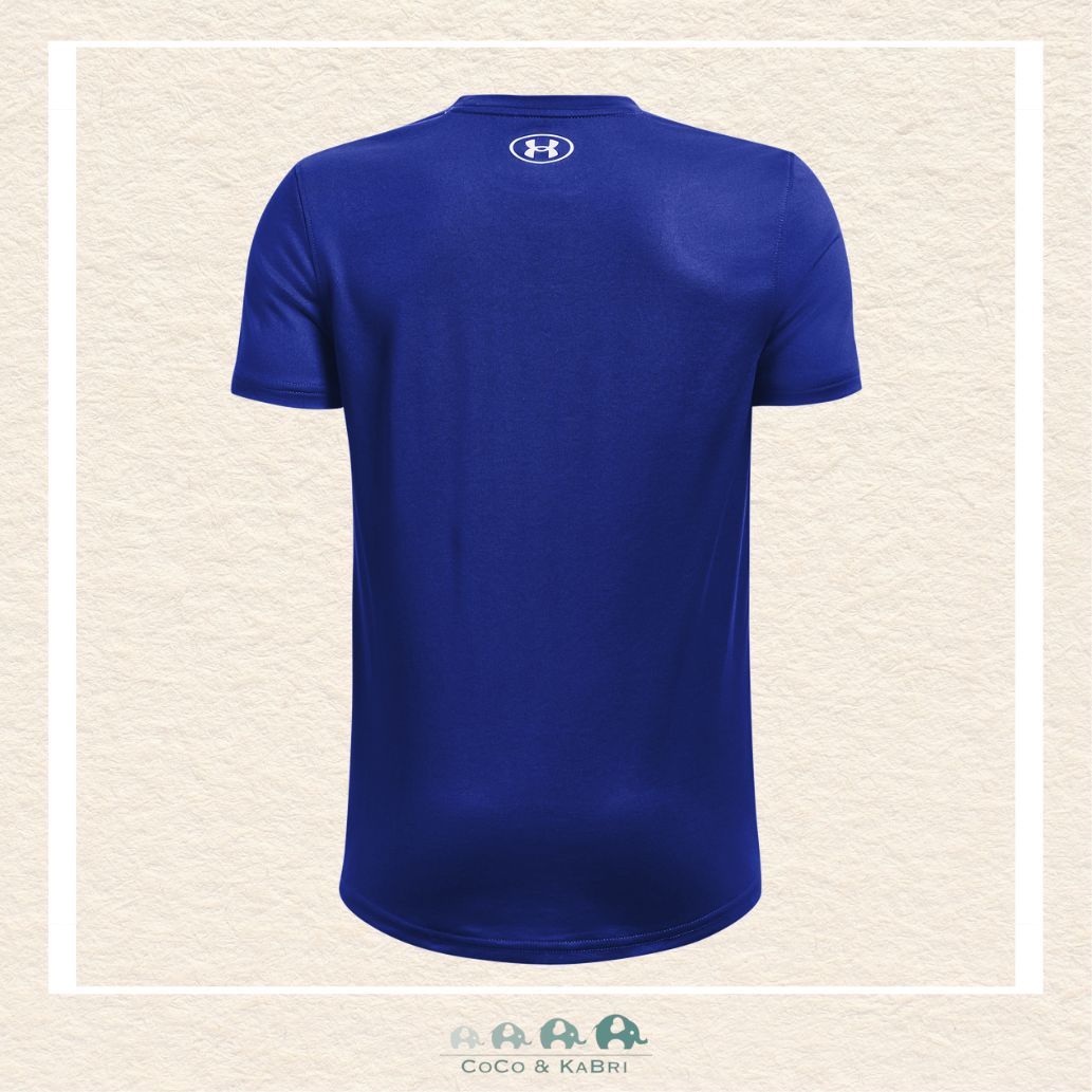 Under Armour: Tech Team Youth Boys' Short Sleeve - Royal, CoCo & KaBri Children's Boutique, Brooks Alberta Canada