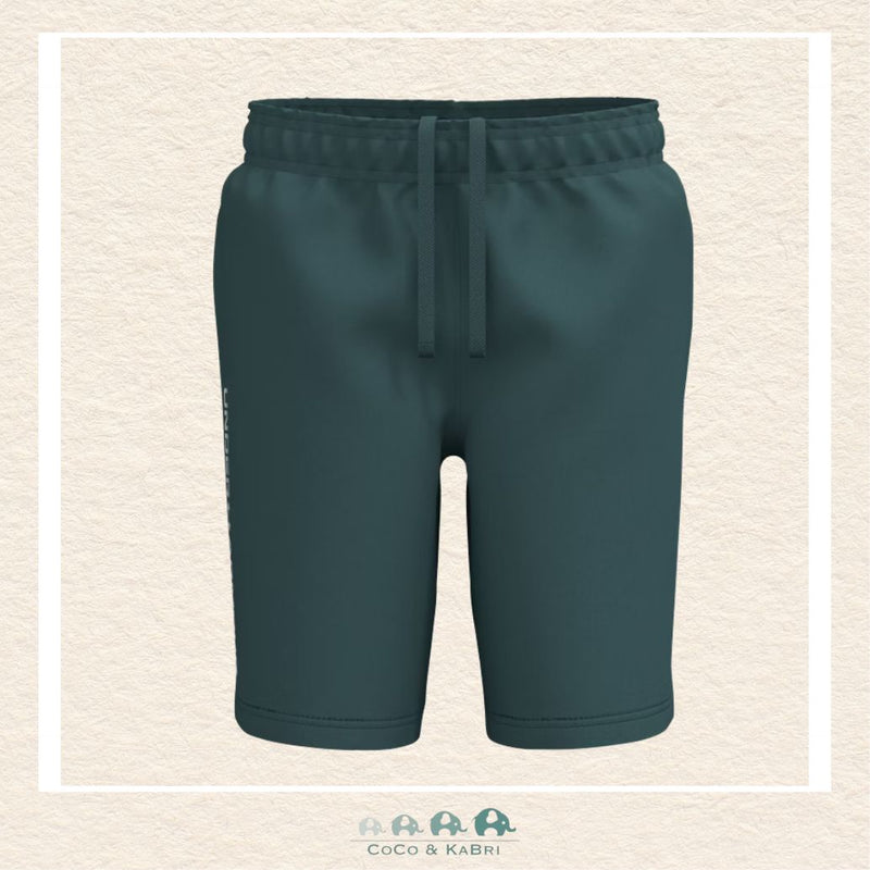 Under Armour youth boys' Tech™ Woven shorts in a rugged Rack Green, featuring a lightweight performance fabric, a secure elastic waistband, and a bold UA wordmark graphic | Canada