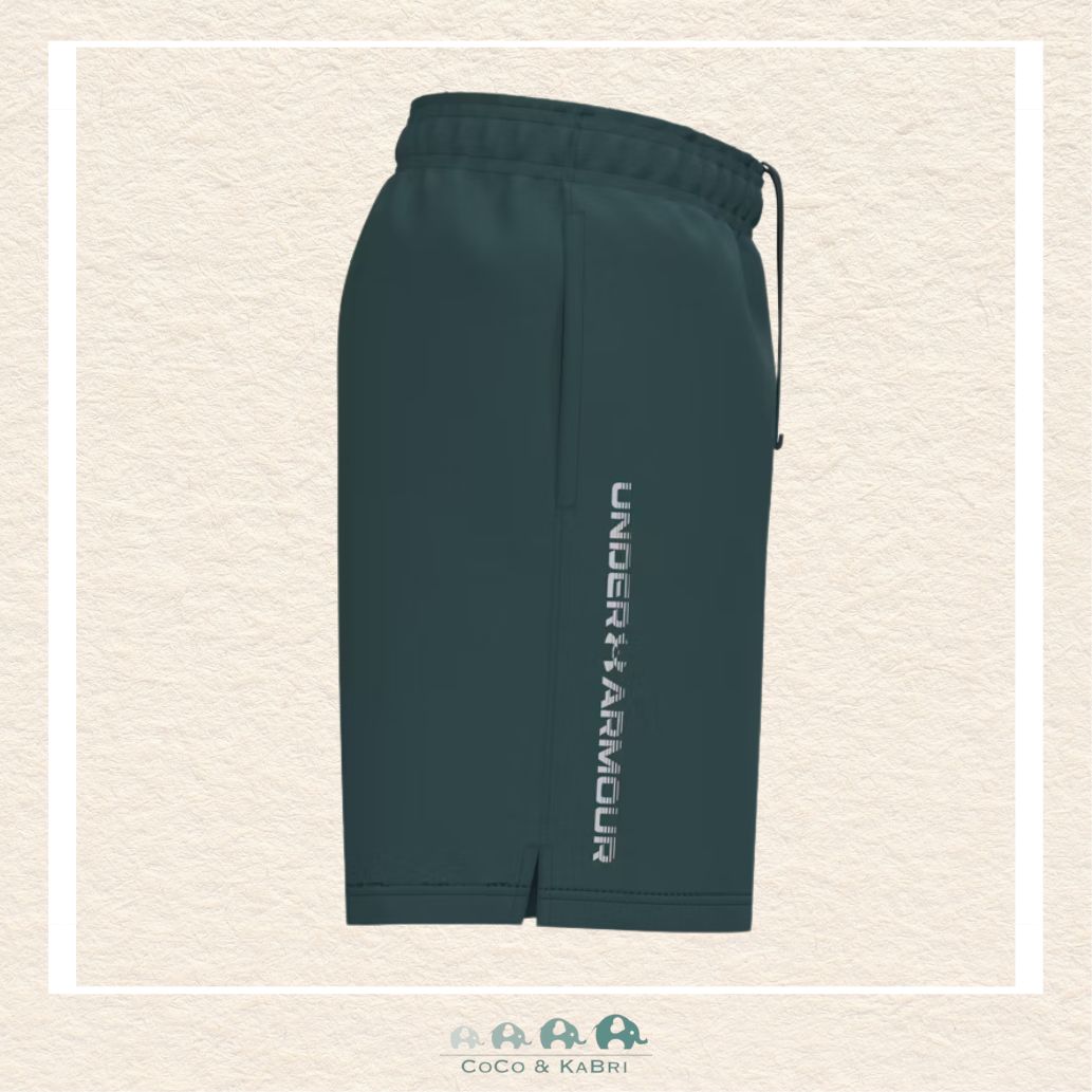 Under Armour Tech & Trade; Woven Wordmark Youth Boys' Shorts Rack Green, CoCo & KaBri Children's Boutique