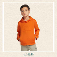 Under Armour: Toddler Boys Embossed Hoodie - Outreageous Orange, CoCo & KaBri Children's Boutique, Brooks Alberta Canada