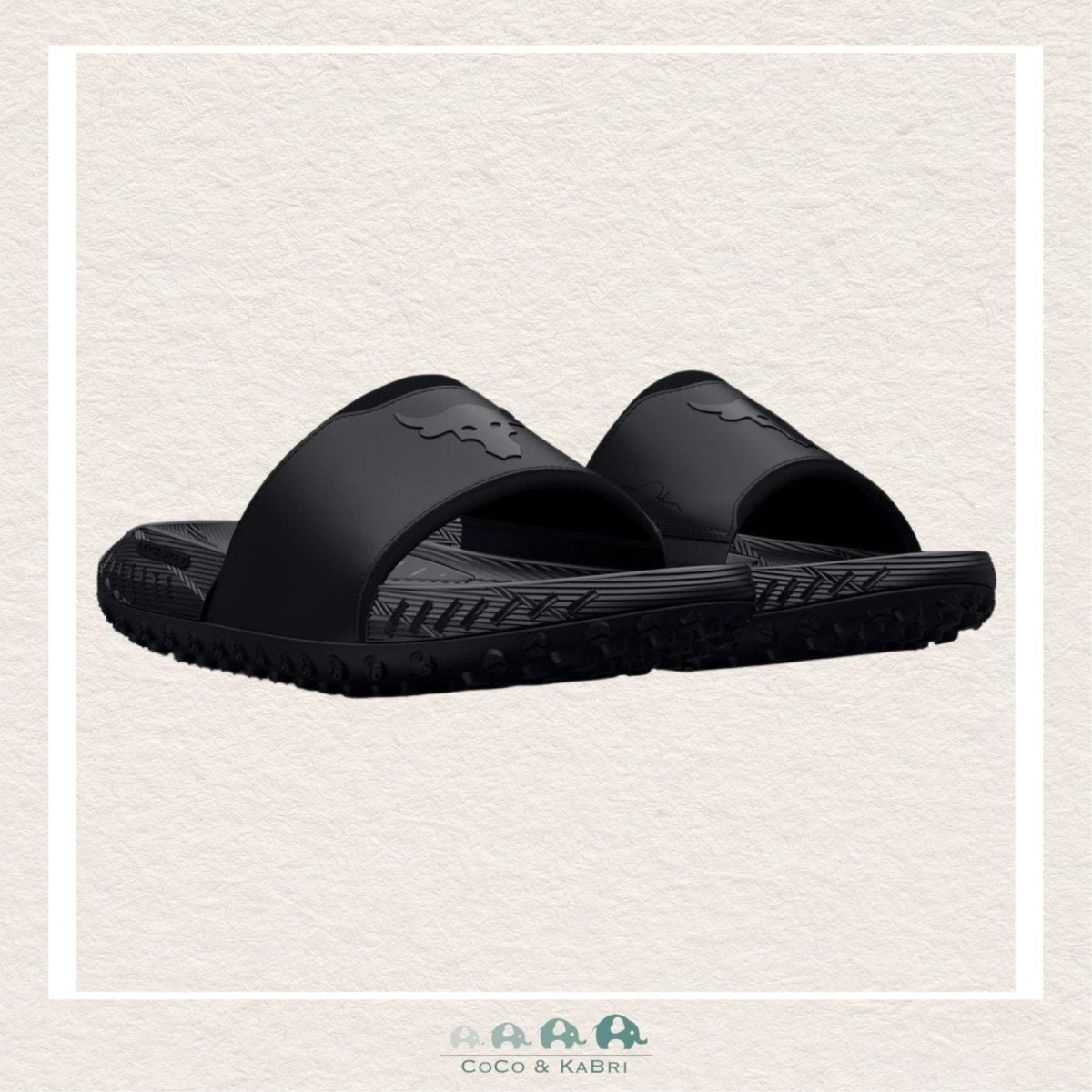 Under Armour Unisex Project Rock 3 Slides Black, CoCo & KaBri Children's Boutique