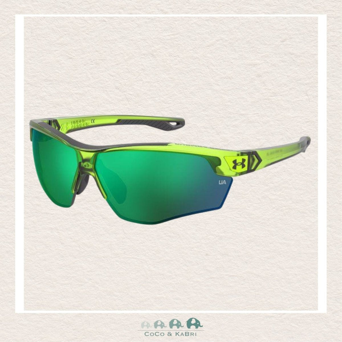 Under Armour Yard Dual Jr. Sunglasses - Emerald Mirror (13), CoCo & KaBri Children's Boutique