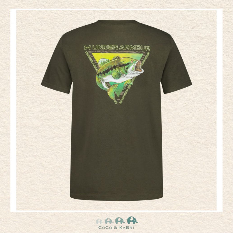 Under Armour Youth Boys' Bass Strike Tee - Marine Green, CoCo & KaBri Children's Boutique
