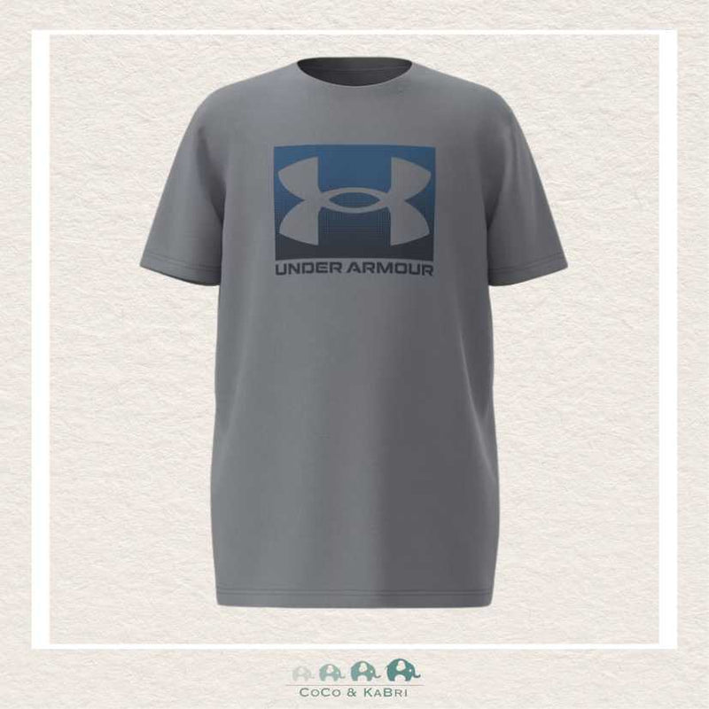 Under Armour Youth Boys' Boxed Sports Short Sleeve Steel Tee, CoCo & KaBri Children's Boutique