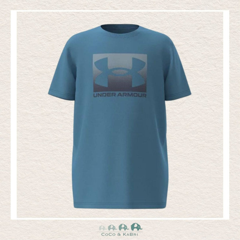 Under Armour Youth Boy's Boxed Sports Tee - Blue, CoCo & KaBri Children's Boutique