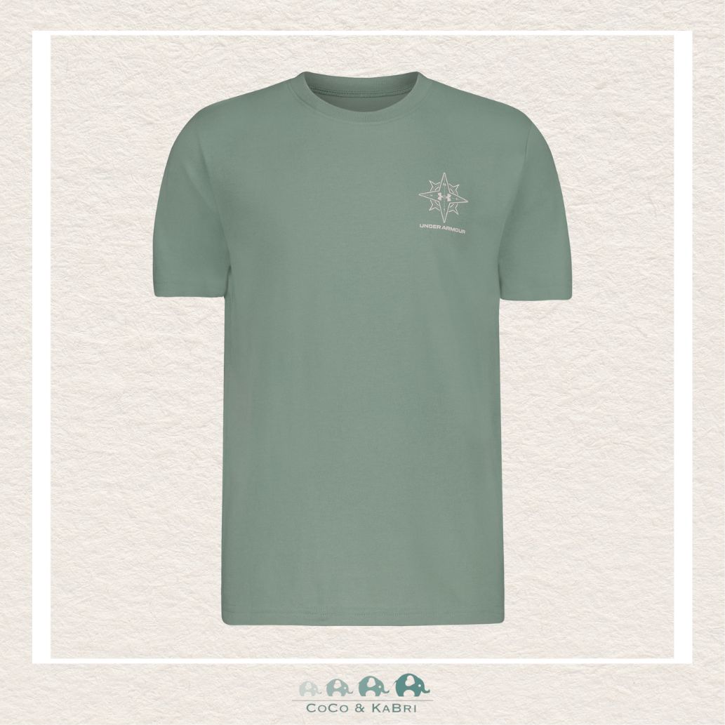 Under Armour Youth Boys' Compass Tee - Silica Green, CoCo & KaBri Children's Boutique