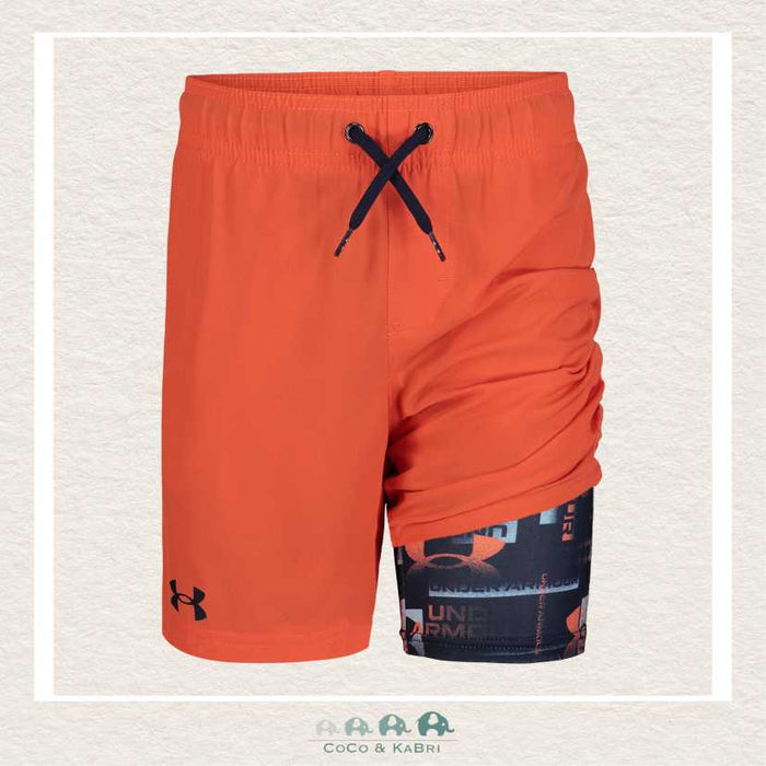 Under Armour: Youth Boys Compression Volley Shorts - Fire, CoCo & KaBri Children's Boutique
