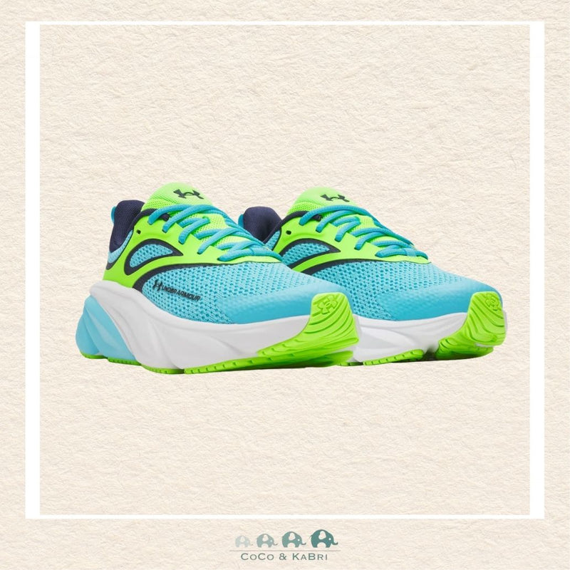 Under Armour youth boys' Rogue 6 running shoes in a vibrant athletic Blue, featuring a lightweight, breathable mesh upper and a modern grade school athletic silhouette | Canada
