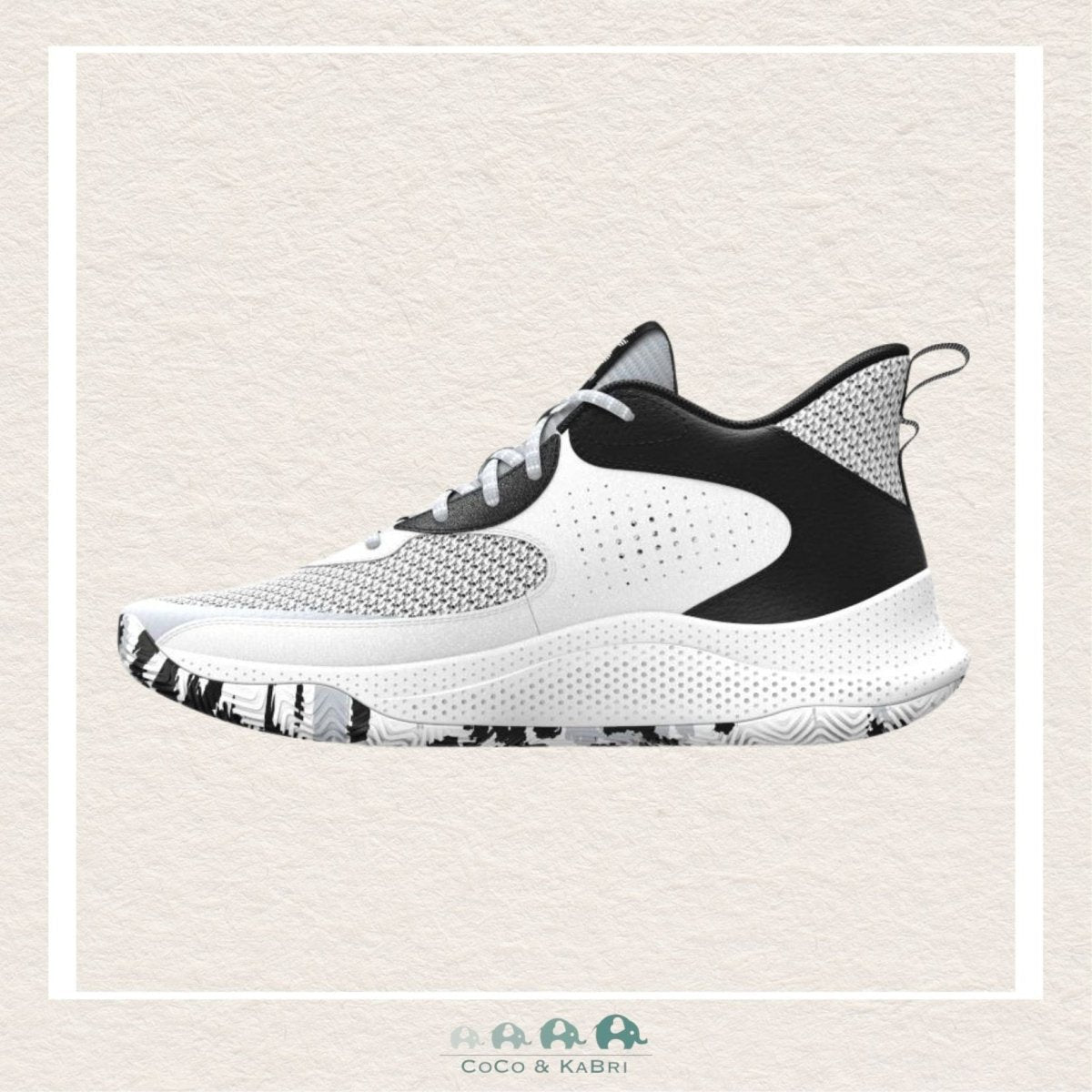 Under Armour Youth Boy's GS CURRY 3Z 24 White Basketball Shoes (R