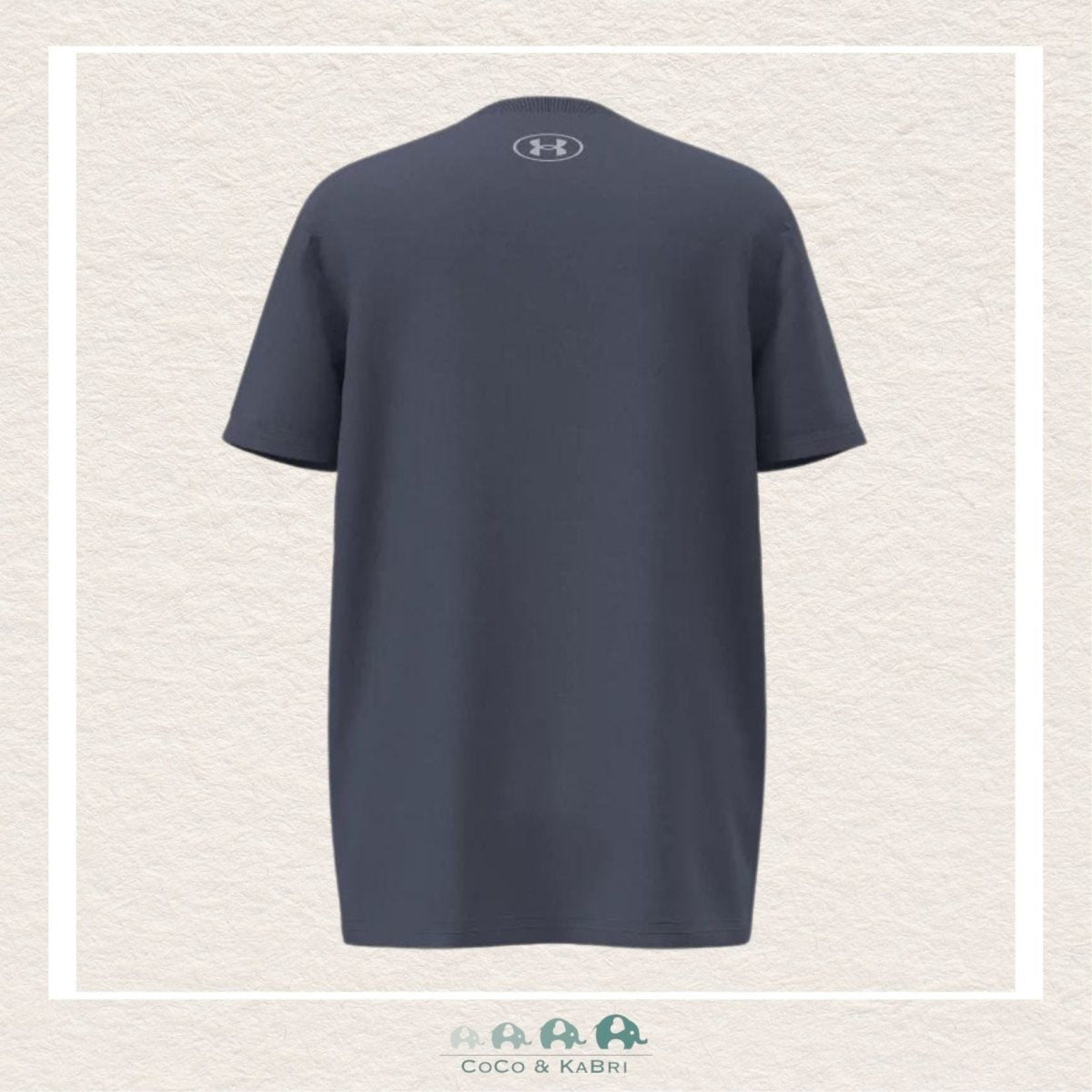 Under Armour Youth Boy's Logo Wordmark Tee - Downpour Gray, CoCo & KaBri Children's Boutique