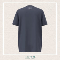 Under Armour Youth Boy's Logo Wordmark Tee - Downpour Gray, CoCo & KaBri Children's Boutique