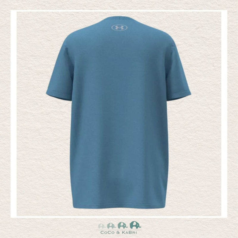 Under Armour Youth Boy's Logo Wordmark Tee - Esther Blue, CoCo & KaBri Children's Boutique