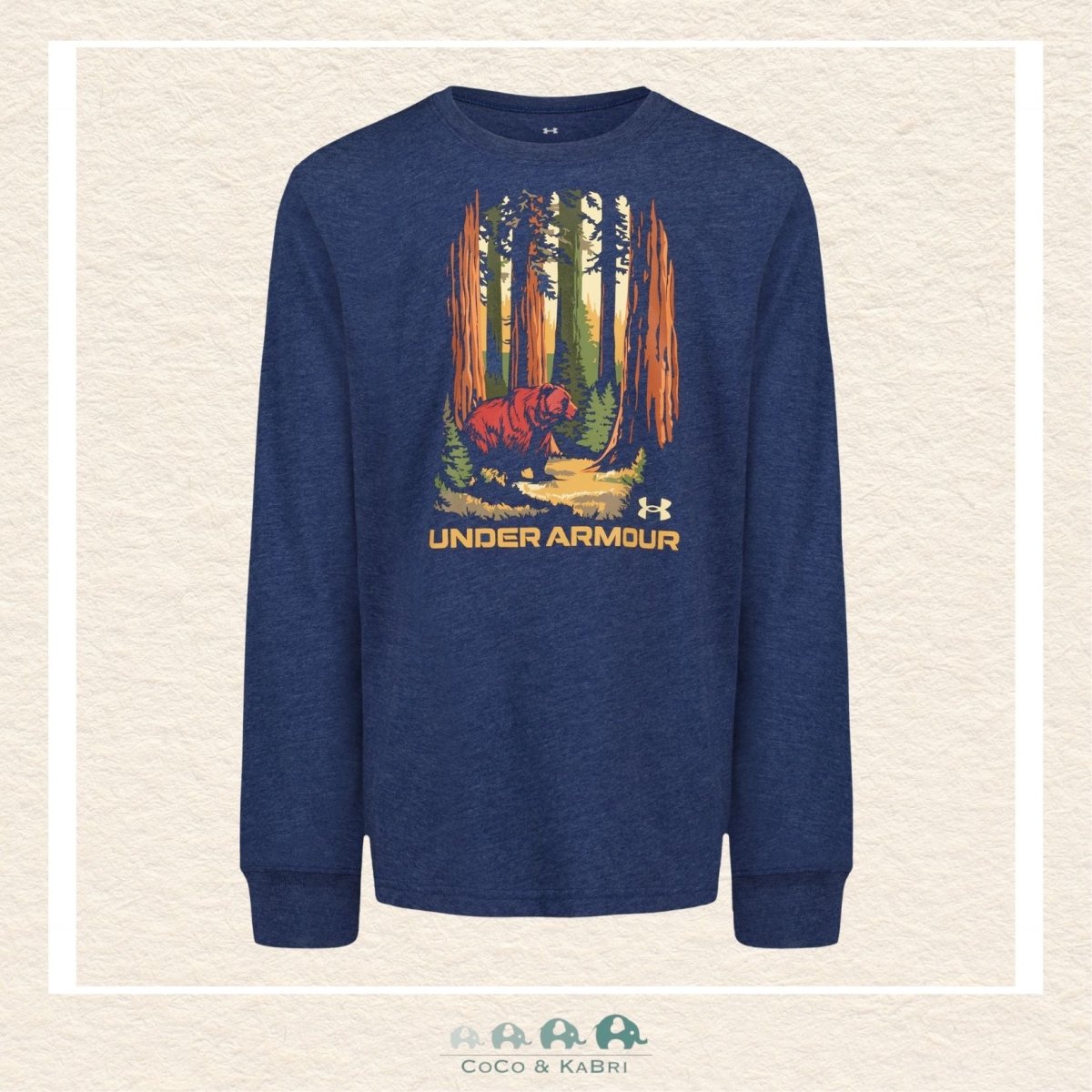 Under Armour: Youth Boys' Long Sleeve Bear Tshirt, CoCo & KaBri Children's Boutique, Brooks Alberta Canada