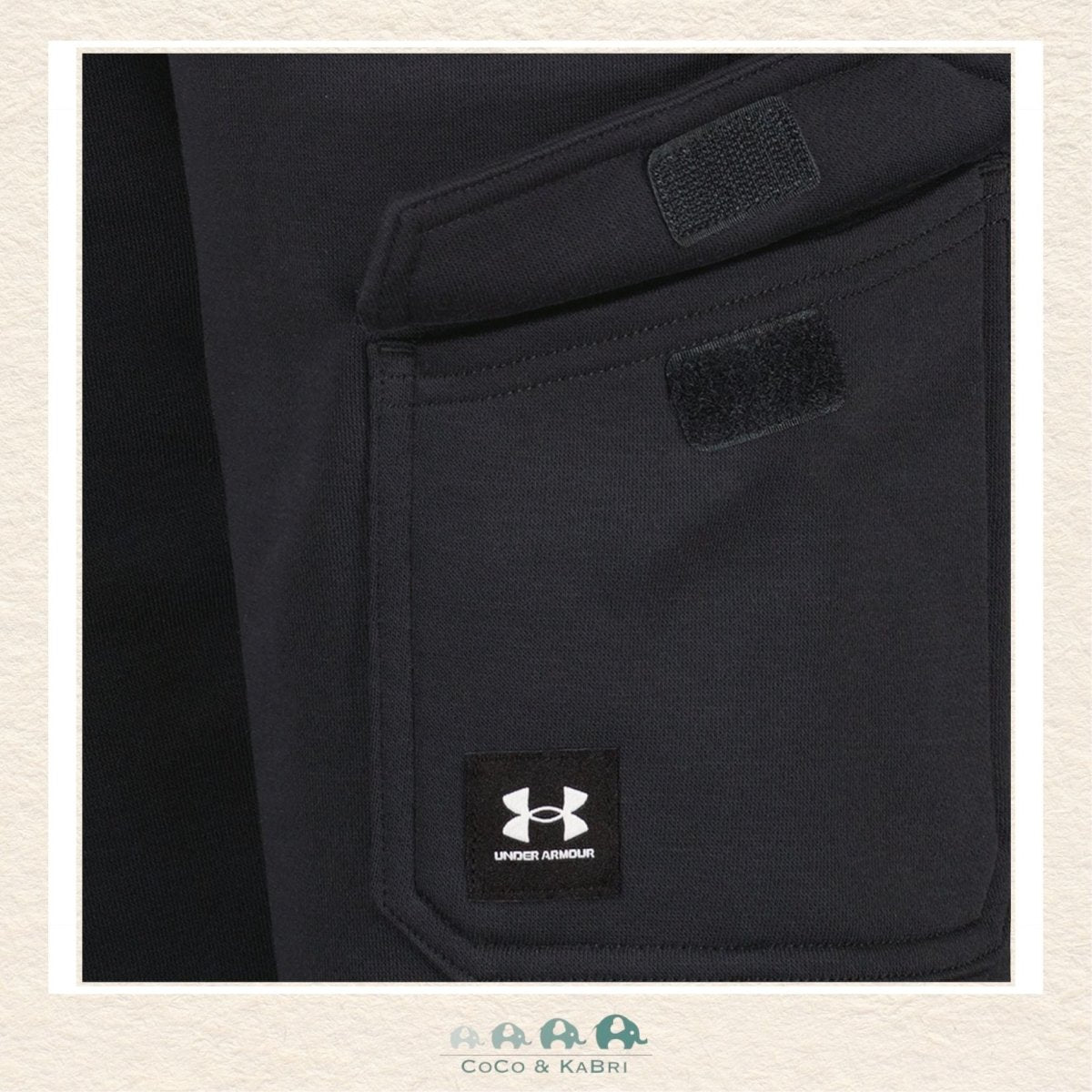 Under Armour: Youth Boys' Ode Cargo Jogger - Black, CoCo & KaBri Children's Boutique, Brooks Alberta Canada