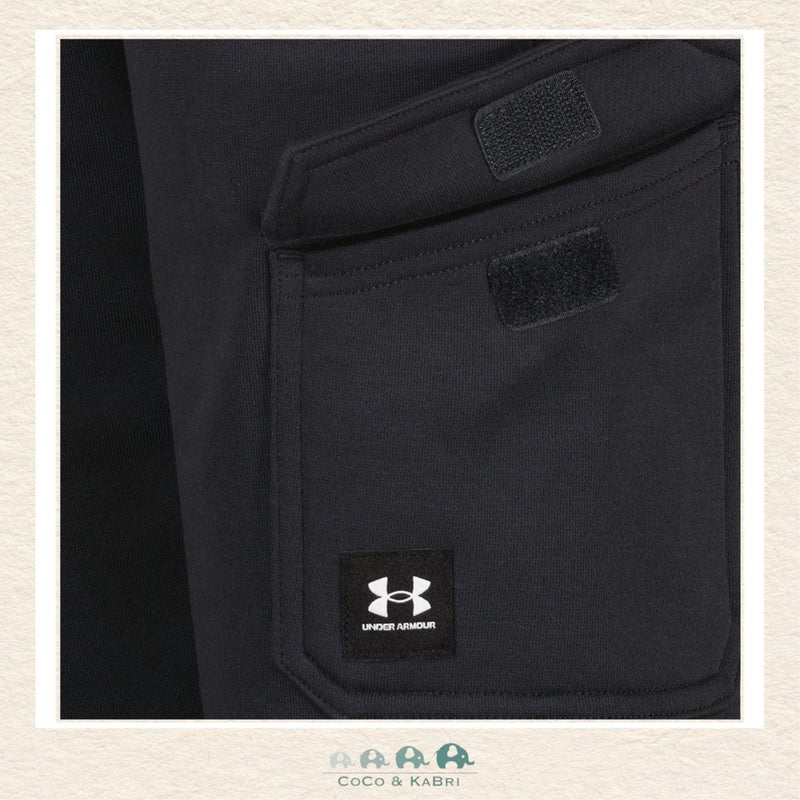 Under Armour: Youth Boys' Ode Cargo Jogger - Black, CoCo & KaBri Children's Boutique, Brooks Alberta Canada