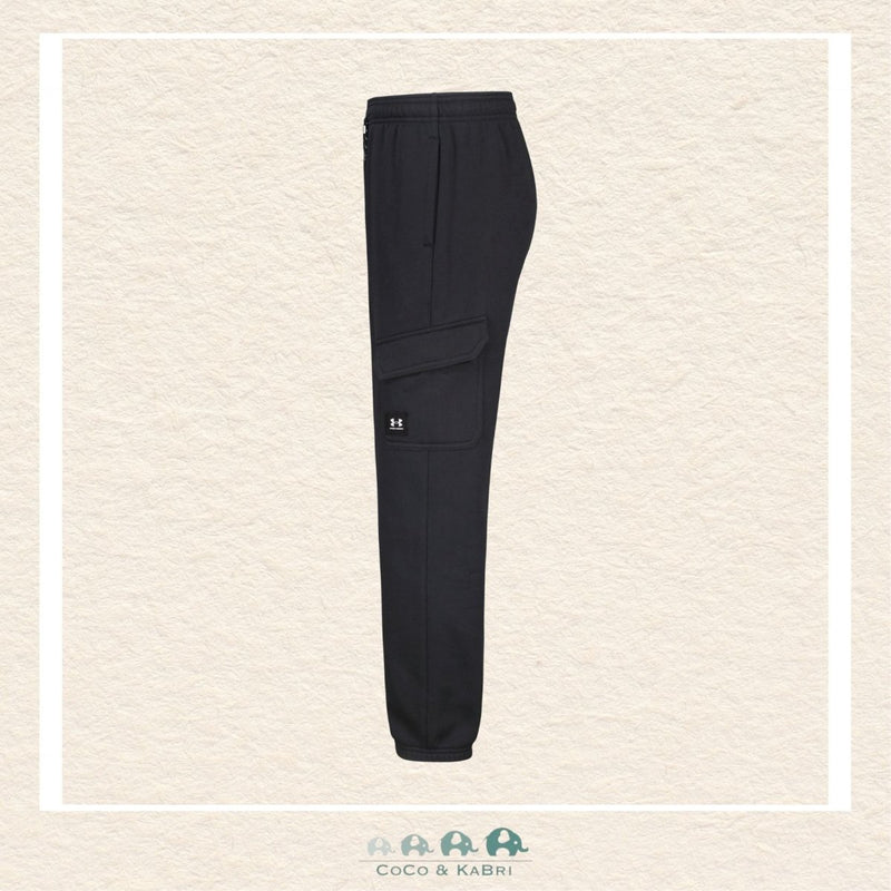 Under Armour: Youth Boys' Ode Cargo Jogger - Black, CoCo & KaBri Children's Boutique, Brooks Alberta Canada
